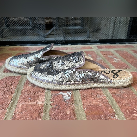 Sam Edelman Silver Sequin Slide, size 8.5M - Picture 3 of 6